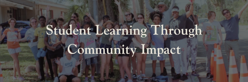 Students learning through community Impact